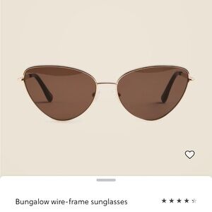 J. Crew Brown Cat-Eye Sunglasses